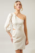 Saint Tropez Hana Cut Out Linen Mini Dress